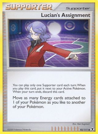 Lucian's Assignment  - Reverse Holofoil Rising Rivals - Uncommon