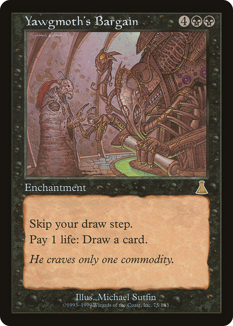 Yawgmoth's Bargain (UDS-075) - Urza's Destiny Foil