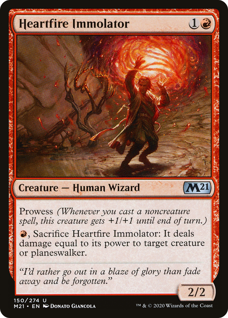 Heartfire Immolator (M21-150) - Core Set 2021 Foil