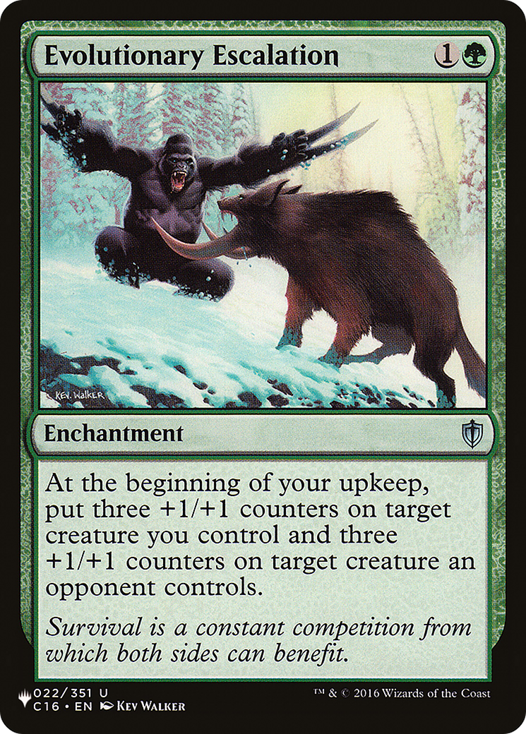 Evolutionary Escalation (LIST-022/351) - The List