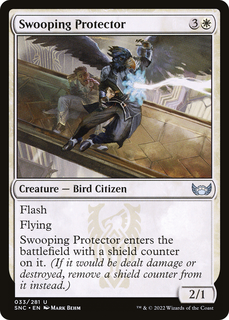 Swooping Protector (SNC-033) - Streets of New Capenna Foil