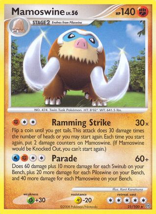 Mamoswine 021/100  Stormfront - Rare