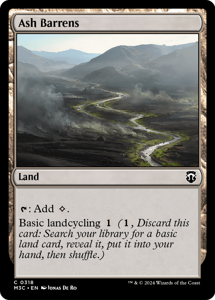 Ash Barrens (M3C-318) - Modern Horizons 3 Commander