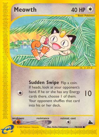 Meowth  Skyridge - Common