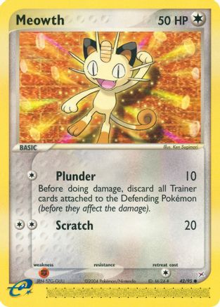 Meowth/95  Team Magma vs Team Aqua - Common