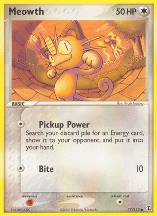 Meowth 077  Delta Species - Common
