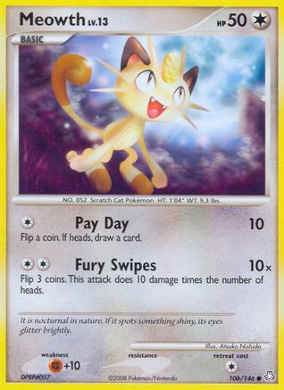 Meowth 106  Legends Awakened - Common