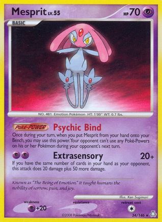 Mesprit 034  Legends Awakened - Rare