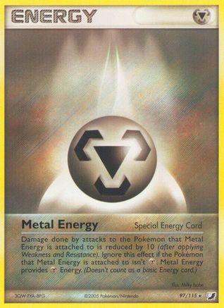 Metal Energy (Special)  - Reverse Holofoil Unseen Forces - Rare