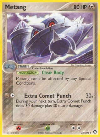 Metang  - Reverse Holofoil Power Keepers - Uncommon
