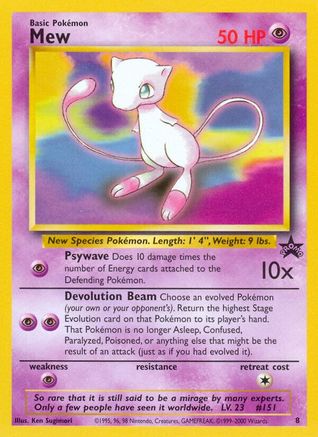 Mew (8) (8) 008  WoTC Promo - Promo