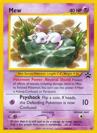 Mew (47) (47) 047  WoTC Promo - Promo