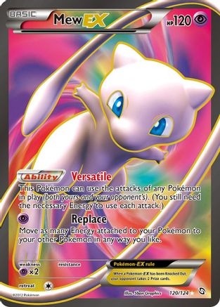 Mew EX (120 Full Art)  - Holofoil Dragons Exalted - Ultra Rare