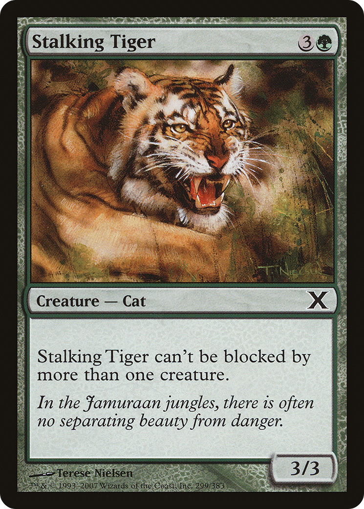 Stalking Tiger (10E-299) - Tenth Edition Foil