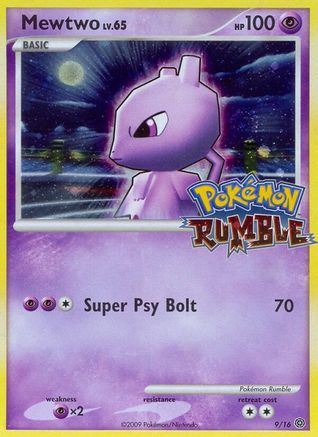 Mewtwo  - Holofoil Rumble - Promo