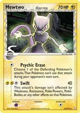 Mewtwo (Delta Species)/110  Holon Phantoms - Rare