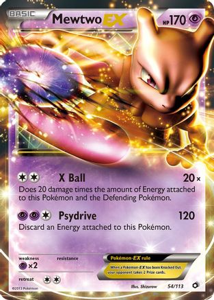 Mewtwo EX  - Holofoil Legendary Treasures - Ultra Rare