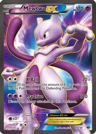 Mewtwo EX (98 Full Art)  - Holofoil Next Destinies - Ultra Rare