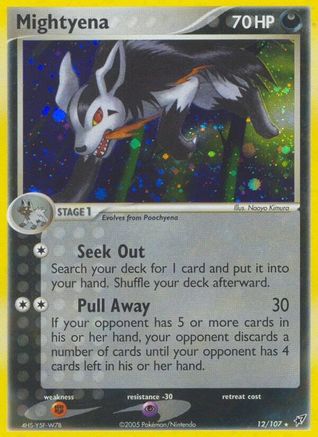 Mightyena  - Holofoil Deoxys - Holo Rare