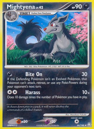 Mightyena  - Reverse Holofoil Legends Awakened - Uncommon