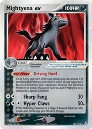 Mightyena ex  - Holofoil Holon Phantoms - Ultra Rare