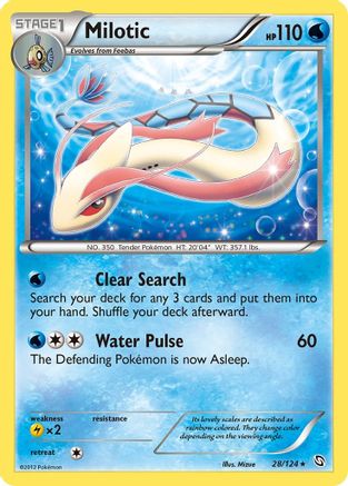 Milotic 028  - Holofoil Dragons Exalted - Holo Rare