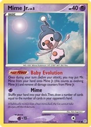 Mime Jr. 090  - Reverse Holofoil Diamond and Pearl - Common