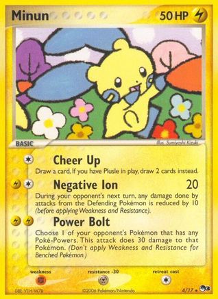 Minun/017  - Holofoil POP Series 3 - Rare