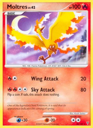 Moltres (36)  - Reverse Holofoil Supreme Victors - Rare
