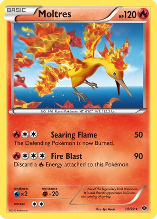 Moltres 014  - Reverse Holofoil Next Destinies - Holo Rare