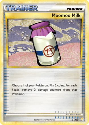 Moomoo Milk 094  - Reverse Holofoil HeartGold SoulSilver - Uncommon