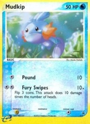Mudkip - 010 (e-League)  - Reverse Holofoil Nintendo Promos - Promo