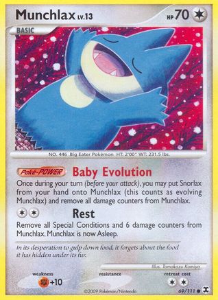 Munchlax (69) (69) 069  - Reverse Holofoil Rising Rivals - Common