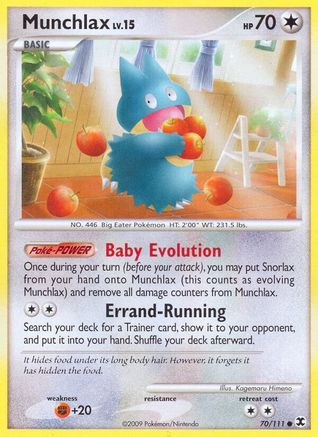 Munchlax (70) (70) 070  - Reverse Holofoil Rising Rivals - Common