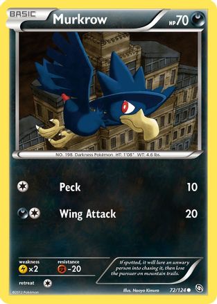 Murkrow  - Reverse Holofoil Dragons Exalted - Common