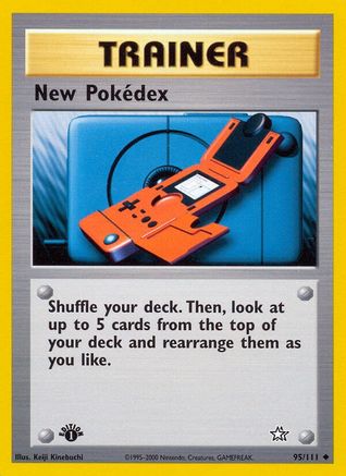 New Pokedex 095  - 1st Edition Neo Genesis - Uncommon