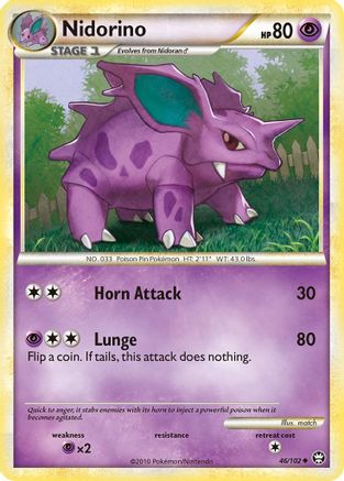 Nidorino 046  Triumphant - Uncommon