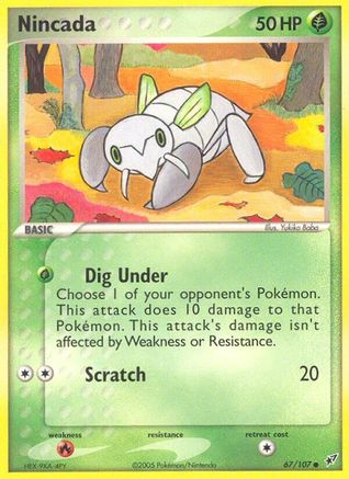 Nincada 067/107  - Reverse Holofoil Deoxys - Common