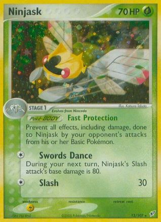 Ninjask  - Holofoil Deoxys - Holo Rare