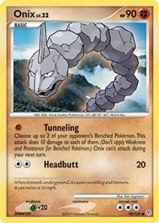 Onix/130  - Reverse Holofoil Diamond and Pearl - Common