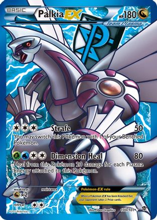 Palkia EX (Team Plasma) (100 Full Art)  - Holofoil Plasma Blast - Ultra Rare