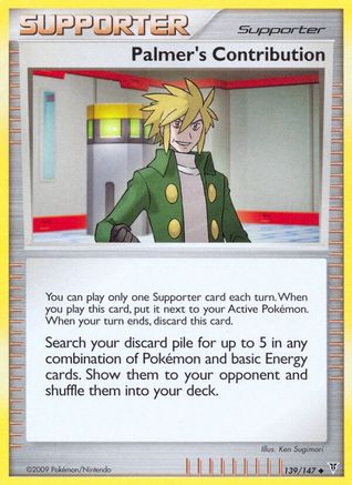Palmer's Contribution  - Reverse Holofoil Supreme Victors - Uncommon