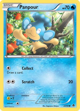 Panpour  - Reverse Holofoil Emerging Powers - Common