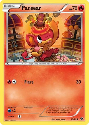Pansear  - Reverse Holofoil Next Destinies - Common