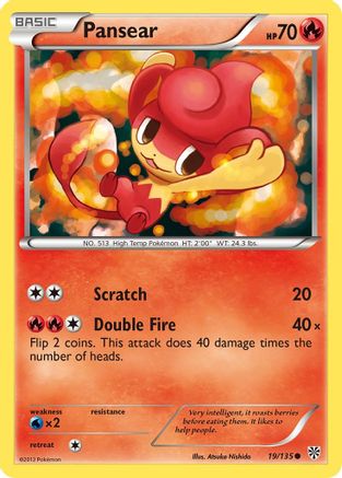 Pansear  - Reverse Holofoil Plasma Storm - Common