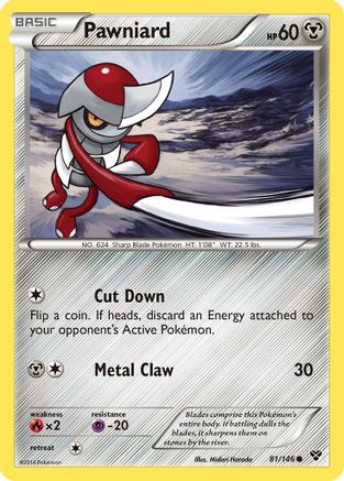 Pawniard  - Reverse Holofoil XY Base Set - Common