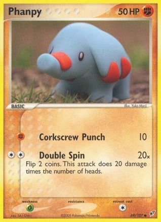 Phanpy 069  - Reverse Holofoil Deoxys - Common