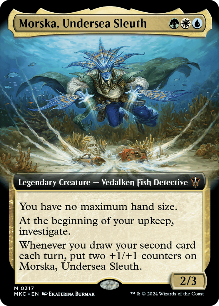 Morska, Undersea Sleuth (Extended Art) (MKC-317) - Murders at Karlov Manor Commander: (Extended Art) Foil