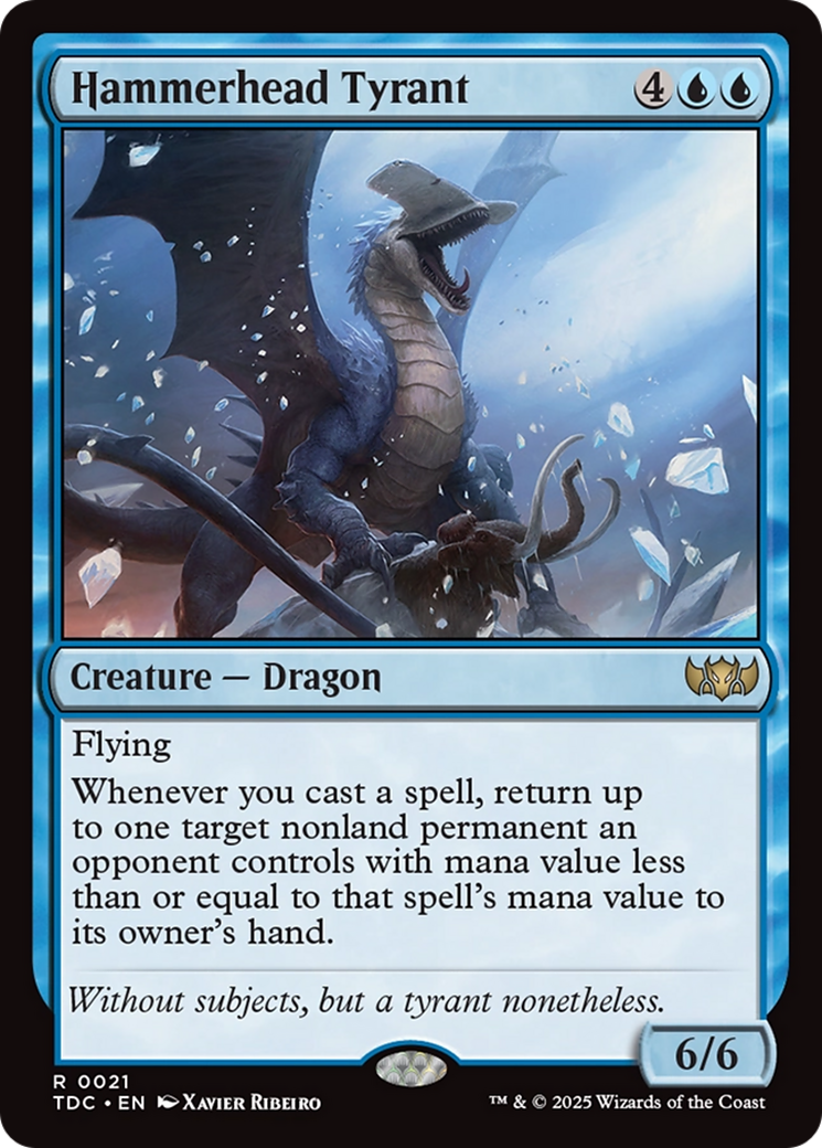 Hammerhead Tyrant (TDC-021) - Commander: Tarkir: Dragonstorm