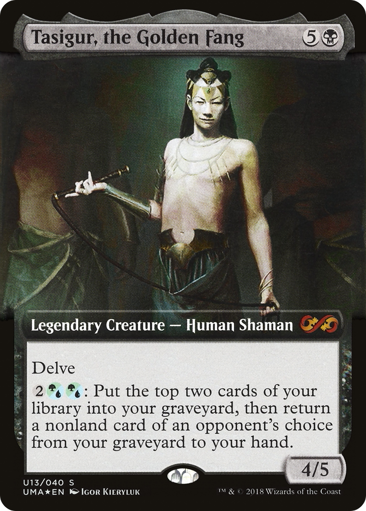 Tasigur, the Golden Fang (UMA:BT-U13) - Ultimate Box Topper: (Extended Art) Foil